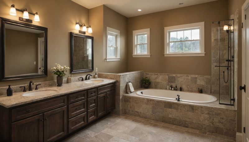 Bathroom with Custom Cabinets